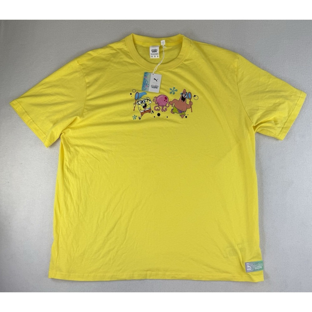 PUMA Spongebob  Squarepants Graphic‎ Tee Size XXL Men's New With Tags